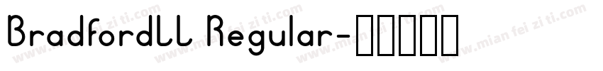 BradfordLL Regular字体转换